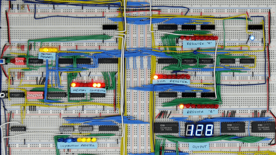 Breadboard computer